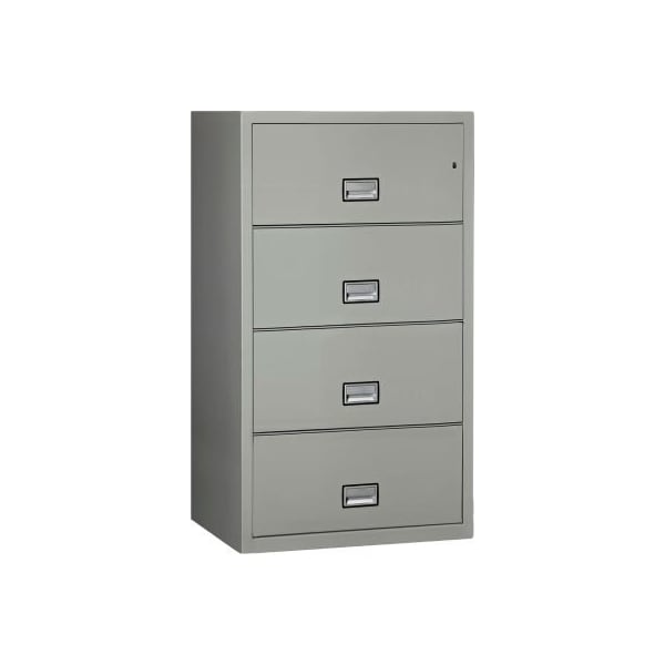 Phoenix Safe International Phoenix Safe Lateral 31" 4-Drawer Fire and Water Resistant File Cabinet, Light Gray - LAT4W31LG LAT4W31LG - main